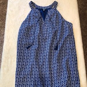 NWT- Pretty blue and white fleur blue dress 6